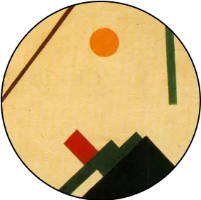 Ellispe peinture Suprematist Composition